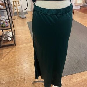 Velvet by Graham & Spencer Dark Green Midi Skirt